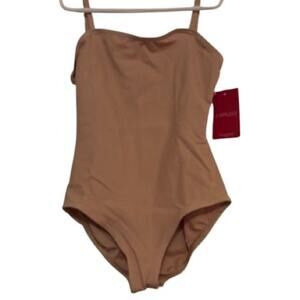 NWT Girls‎ Child Nude Capezio Cami Leotard Sz L